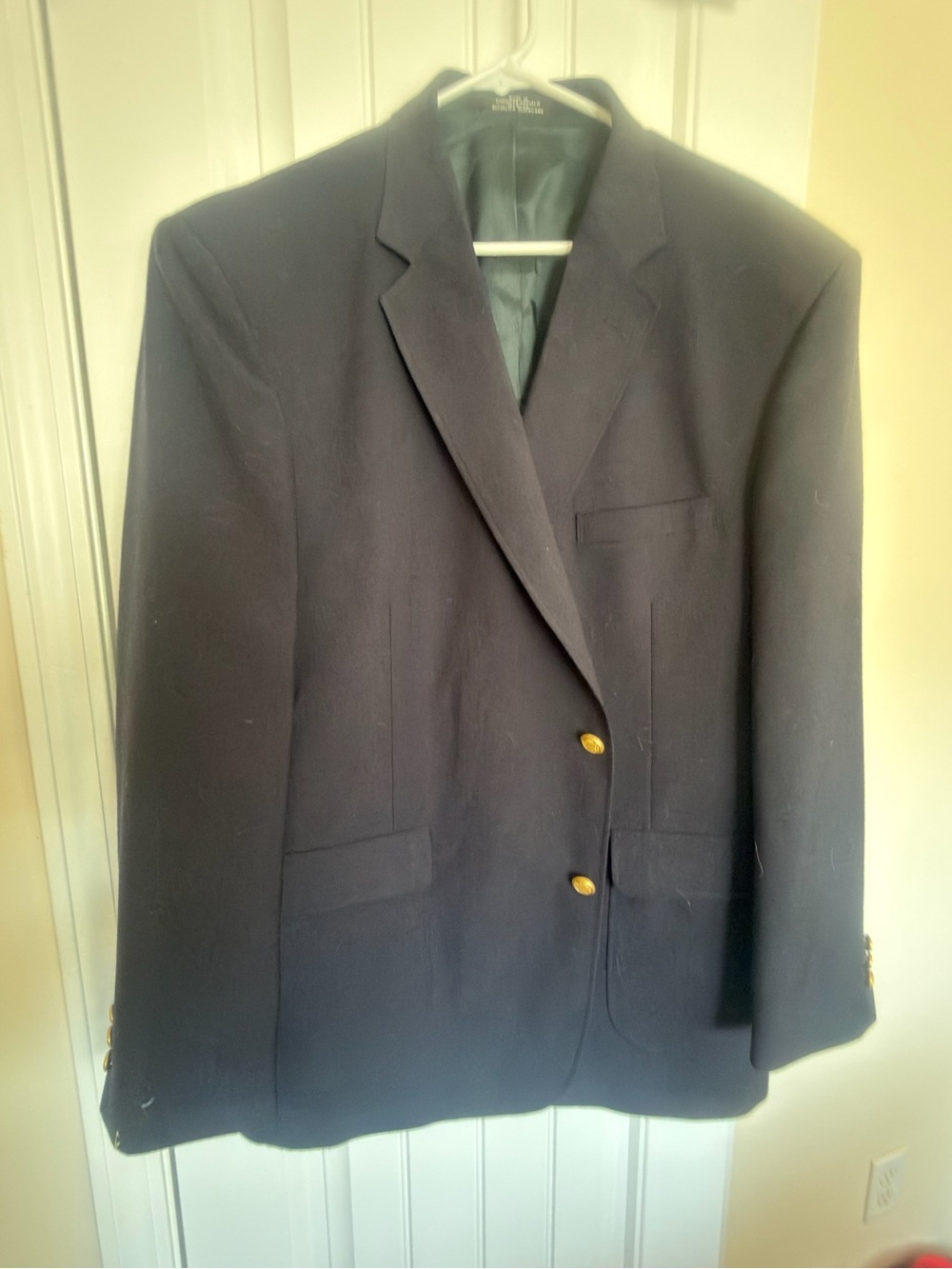 David Taylor Navy Blazer with Gold Buttons